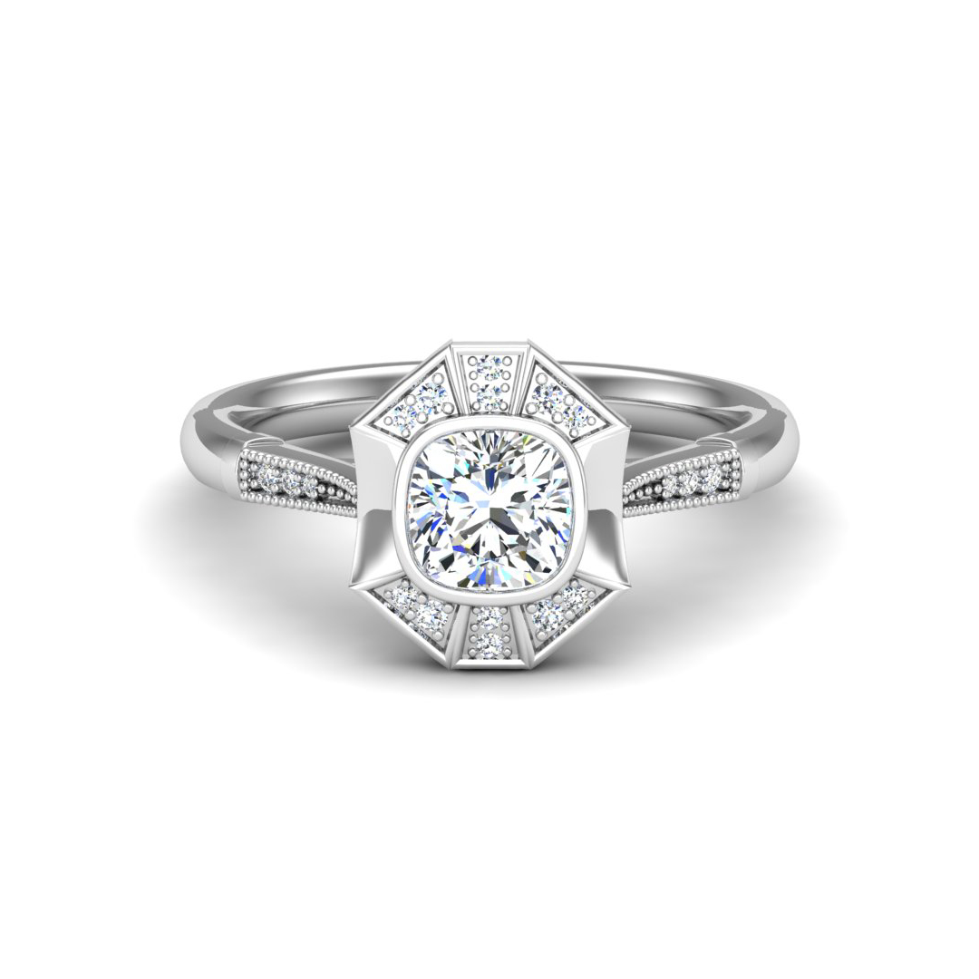 Fatima Halo Engagement Ring